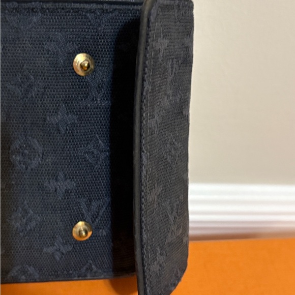 RARE🦄Authentic Navy Denim Louis Vuitton Monogram Wallet - Picture 3 of 11